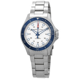 Hamilton H82505150 Mens Khaki Navy Scuba Automatic White Dial Watch