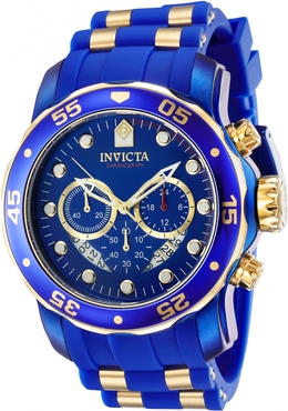 Invicta Pro Diver Chronograph Quartz Blue Dial Mens Watch 40934