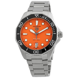 Tag Heuer Aquaracer Automatic Orange Dial Mens Watch wbp201f-ba0632