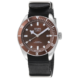 Gevril Yorkville Automatic Brown Dial Mens Watch 48607n
