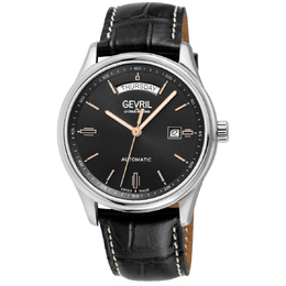 Gevril Excelsior Automatic Black Dial Mens Watch 48200