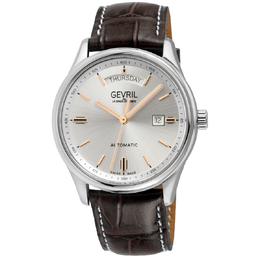 Gevril Excelsior Automatic Silver Dial Mens Watch 48201