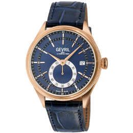 Gevril Empire Automatic Blue Dial Mens Watch 48104