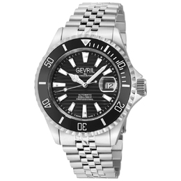 Gevril Chambers Automatic Black Dial Mens Watch 42600