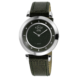 Gevril Lombardy Quartz Diamond Black Dial Ladies Watch 14400