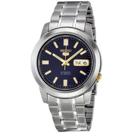 Seiko 5 Automatic Stainless Steel Blue Dial Mens Watch snkk11