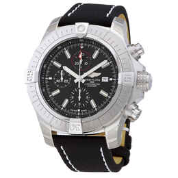 Breitling Super Avenger Chronograph Automatic Chronometer Black Dial Mens Watch A13375101B1X2