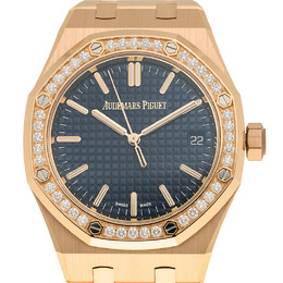 Audemars Piguet Royal Oak Automatic Diamond Blue Dial Ladies Watch 15551or.zz.1356or.02