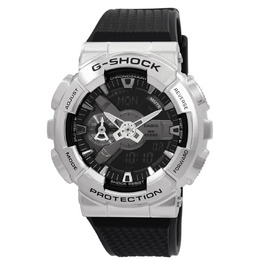 Casio GM-110 Alarm World Time Quartz Analog-Digital Black Dial Mens Watch gm110-1a