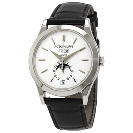 Pre-owned Patek Philippe Grand Complications Silvery Opaline Mens Watch 5396G-011 5396g/011