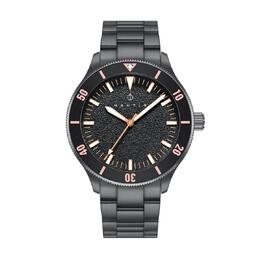 Nautis Deacon Men's Analog Watch Black Dial and Stainless Steel Case with 20mm Black Strap