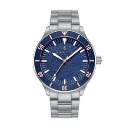Nautis Deacon Mens Watch, Blue Dial, Silver Stainless Steel Band, naun101-3