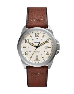 Fossil Men's Signature Analog Quartz Watch with Leather Strap - Model FWW50277648NM