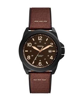 Fossil Watch 50292013oi Textured Leather Strap, Adjustable Buckle