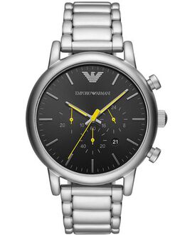 Emporio Armani 58051983HF Wrist Watch - Logo, Deployant Clasp, Stainless Steel Strap and Case