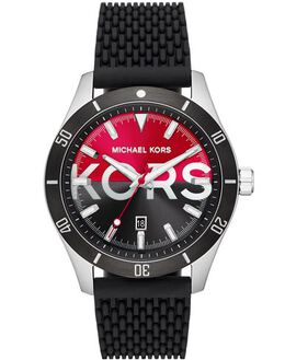 Michael Kors Watch 58054766kn Adjustable Silicone Strap Chronograph