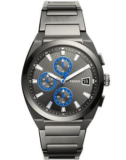 Fossil Chronograph Watch - Quartz Movement, Stainless Steel Case and Strap