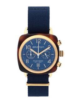 Briston Watch 50260241gc - Chronograph with Stainless Steel Case, Fabric Strap