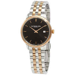 Raymond Weil Toccata Classic Black Dial Mens Quartz Watch, Article Code 5485-sp5-20001