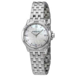 Raymond Weil Tango White Mother of Pearl Diamond Dial Ladies Watch 5960-st-00995