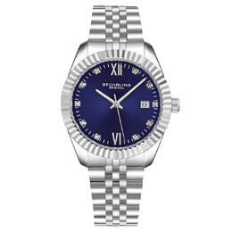 Stuhrling Symphony Quartz Blue Dial Ladies Watch m17179
