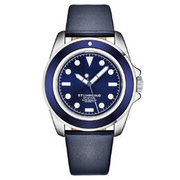 Stuhrling Original Aquadiver Mens Quartz Blue Dial Watch - Model M17202