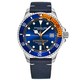Stuhrling Aquadiver Automatic Blue Dial Mens Watch m17183
