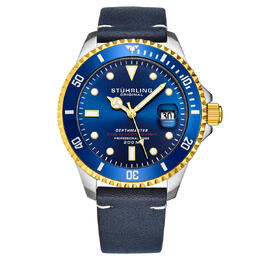 Stuhrling Original Aquadiver Automatic Blue Dial Mens Watch m17184