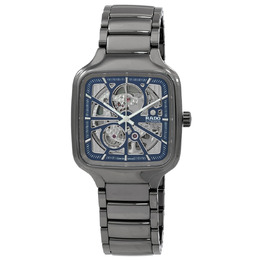 Rado True Square Automatic Blue Open Heart Dial Unisex Watch r27083202