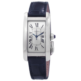 Cartier Tank Automatic Silver Dial Mens Watch wsta0044