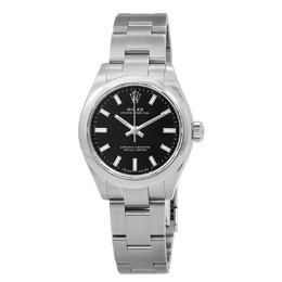 Rolex Oyster Perpetual 28 Automatic Chronometer Black Dial Ladies Watch 276200bkso