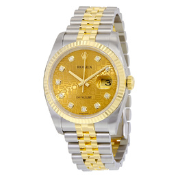 Pre-owned Rolex Oyster Perpetual Datejust 36mm Champagne Dial