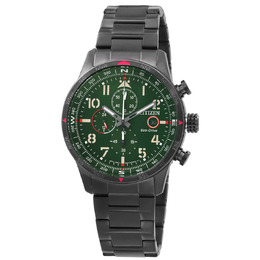 Citizen Chronograph Green Dial Mens Watch ca0797-84x