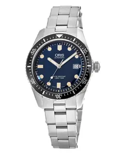 Oris Divers Sixty-Five Blue Dial Stainless Steel Women's Watch 01 733 7747 4055-07 8 17 18