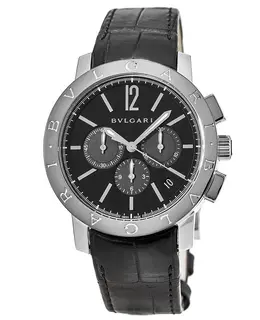 Bulgari Black Chronograph Automatic Men's Watch 102043
