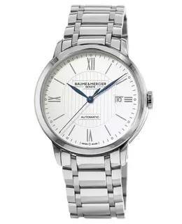 Baume & Mercier Classima Automatic Silver Dial Steel Men's Watch 10215
