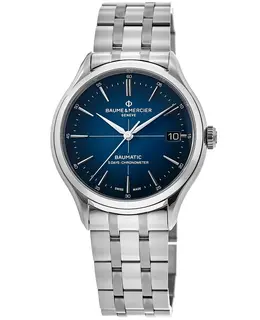 Baume & Mercier Clifton Automatic Blue Dial Steel Men's Watch 10468