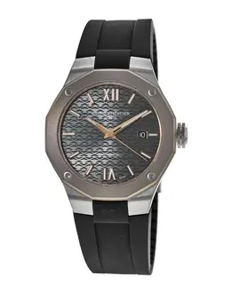 Baume & Mercier Riviera Automatic Grey Dial Rubber Strap Men's Watch 10660