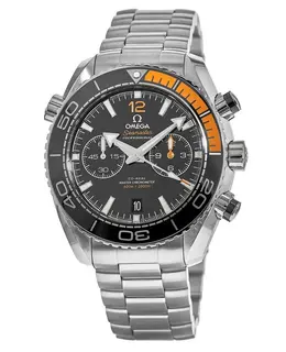 Omega Seamaster Planet Ocean 600M Chronograph 45.5mm Black Dial Stainless Steel Men's Watch 215.30.46.51.01.002