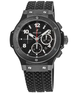 Hublot Big Bang Chronograph Ceramic Case Rubber Strap Men's Watch 301.cm.130.rx