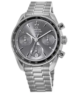 Omega Speedmaster Co-Axial Chronograph 38mm Grey Dial Steel Unisex Watch 324.30.38.50.06.001