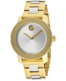 Movado Silver Dial Two-Tone Women's Watch 3600129