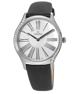 Omega De Ville Tresor 36mm Mother of Pearl Dial Diamond Case Women's Watch 428.17.36.60.05.001