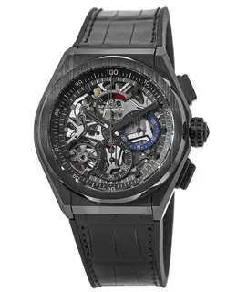 Zenith Defy El Primero 21 Skeleton Dial Ceramic Chronograph Men's Watch 49.9000.9004/78.r582