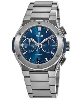 Hublot Classic Fusion Chronograph Blue Dial Titanium Men's Watch 540.nx.7170.nx