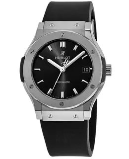 Hublot Classic Fusion Automatic Black Dial Rubber Strap Women's Watch 565.nx.1470.rx