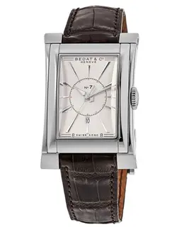 Bedat No. 7 Automatic Silver Dial Brown Leather Strap Men's Watch 737.010.610