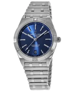 Breitling Chronomat Automatic 36 Blue Dial Stainless Steel Women's Watch a10380101c1a1