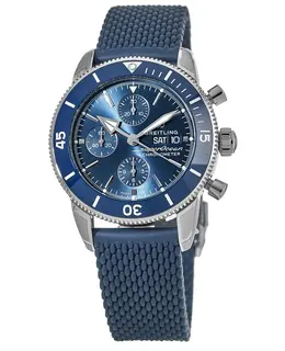 Breitling Superocean Heritage Chronograph 44 Blue Ceramic Rubber Strap Men's Watch a13313161c1s1