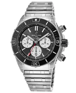 Breitling Super Chronomat B01 44 Black Dial Steel Men's Watch ab0136251b1a1